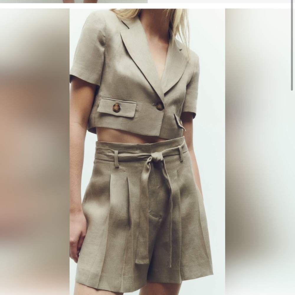 ZARA 100% LINEN OUTFIT